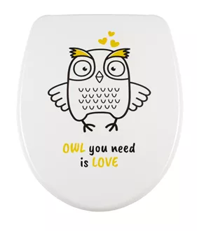 Toilet seat Nice Slow Down Owl