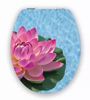 Siège WC Brillant Slow Down Lotus - MDF - FSC® 100%