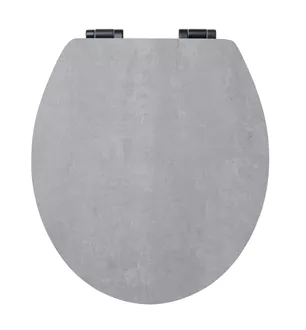 Siège de WC Troyes Slow Down béton gris - MDF - FSC® 100%