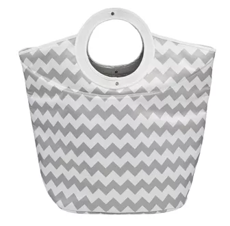 Laundry bag Zik Zak white/grey