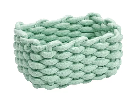 Panier Cord menthe