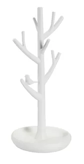 Porte-bijoux arbre Birdy blanc