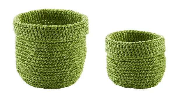 Panier souple Polly vert