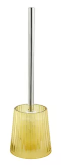 Toilet brush holder Priscilla yellow transparent