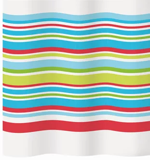 Textile shower curtain Stripes