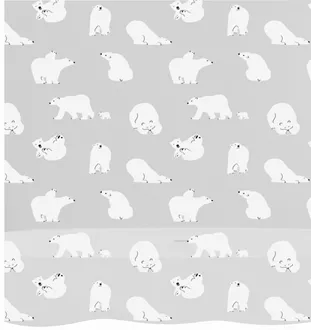 Shower curtain PEVA Polar Bear