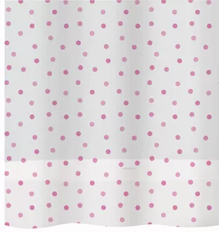 Shower curtain PEVA Dots