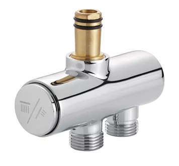 Diverter for shower system chrome-plated