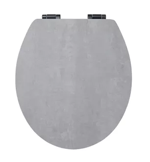 Toilet seat Troyes Slow Down Concrete grey - MDF-FSC® 100%