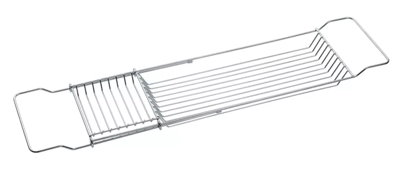 Plateau de baignoire extensible chromé