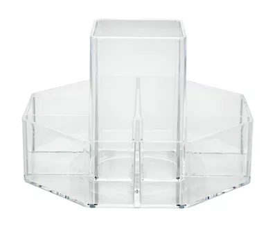 Schminkablage Tula transparent 360° rotierend