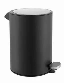 Treteimer Elegance schwarz matt Slow Down
