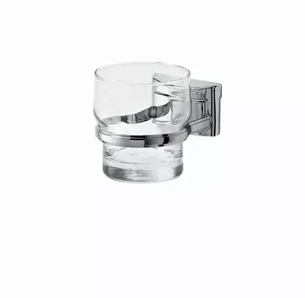 Glass holder simple Chic 96 chrome-plated brass