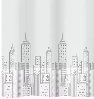 Shower curtain PEVA Skyline