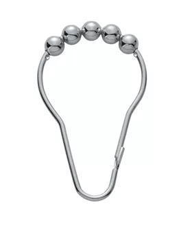 Shower curtain hook Esra chrome / oval