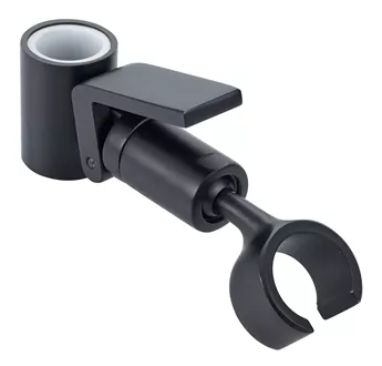Support coulissant noir mat