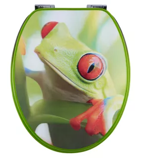 Toiletseat Paris 3D Slow Down Frog - MDF - FSC® 100%