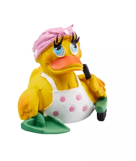 Canard de bain femme de ménage jaune