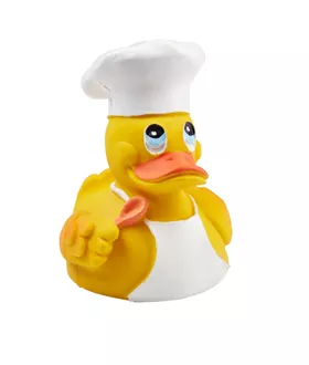 Canard de bain cuisinier jaune