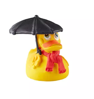 Canard de bain temps pluvieux jaune