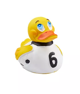 Canard de bain football jaune