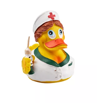 Canard de bain infirmière jaune