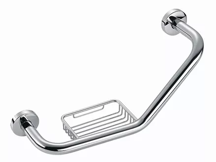 Angle bathtub handle chromed